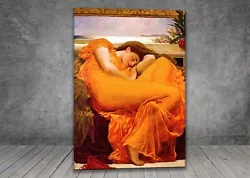 Buy Frederic Leighton Flaming June CANVAS PAINTING ART PRINT WALL 1689x • 12.92£