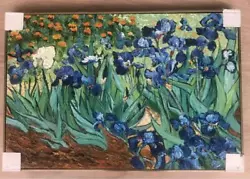 Buy Perfect Wood Board Painting Van Gogh'S Iris. Amazing Artist'S Copy. Justthe Real • 185.84£
