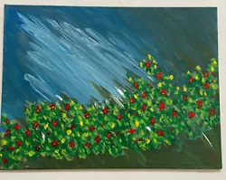 Buy Painting Acrylic Flowers Canvas Board 9x12 - LOCAL ARTIST • 24.88£
