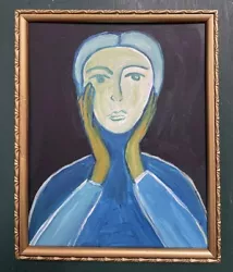 Buy Original Painting Mid Century Modernist Abstract Style Figurative Oil On Board • 8.50£