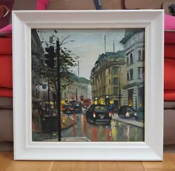 Buy London Regent Street, Oil Painting Framed  • 220£