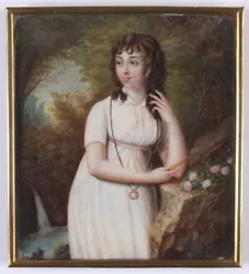 Buy Jean Antoine Laurent (1763-1832)-?  Young Lady In Forest  Important Miniature(m) • 3,106.13£