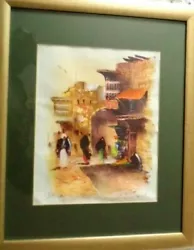 Buy Painting Original By Salmon Of  North African Fine Art Antique • 76.99£