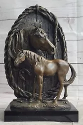 Buy Signed Milo Real Original Bronze Equestrian Horse Head Bust Western Sculpture • 137.84£