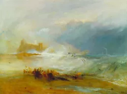 Buy J W M TURNER CANVAS PICTURE PRINT WALL ART - Wreckers -Coast Of Northumberland • 17.95£