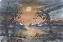 Buy SILENT TREES - Original Watercolour Painting By ADRIAN APPLEBY • 12£