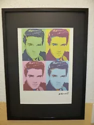Buy Andy Warhol  ELVIS  Lithograph 50 X 35cm Limited, Signed And  FRAMED  • 71.35£