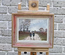 Buy OLIVIER SERY (1906-2000) Women Walking In The Village, Oil On Canvas, France • 428.95£