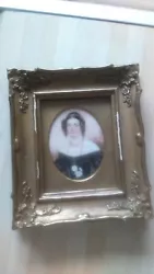 Buy Antique Portrait Miniature Painting Of A Woman With Ringlets, Early 1800s • 85£