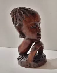 Buy Jamaican Woman Face Statue | Wooden Statue • 98£