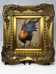 Buy Rooster On The Prowl 12x14 Oil Painting • 168.52£