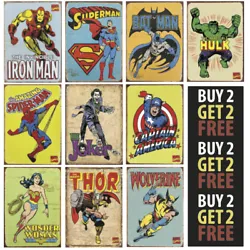 Buy DC COMICS MARVEL SUPER HERO AVENGERS A4/A3/A2 300gsm Poster Wall Art Deco Print • 2.75£