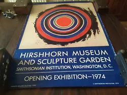 Buy A Rare Smithsonian Exhibition Poster Hirshhorn Museum And Sculpture Garden 1974 • 125£