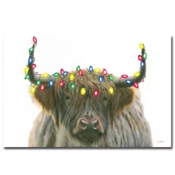 Buy Holiday Highlander By James Wiens Gallery-Wrap Canvas Giclee Art (12 In X 18 In) • 74.41£
