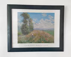 Buy Claude Monet Meadow With Poplars 1875, Painting Framed Print. Art Group London • 45£