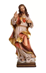 Buy Sacred Heart Of Jesus Statue Wood Carved • 12,335.17£