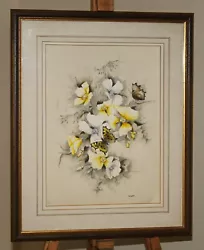 Buy RACHAEL DEE Original Botanical Watercolour Painting Butterflies On Wild Flowers • 125£