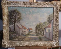 Buy Antique Oil Painting On Board Cityscape Distressed Frame By H . Bennet • 150£