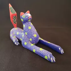 Buy Handcrafted Cat Alebrije Wood Carved Figurine 5  Long Approximately Unbranded  • 34.17£