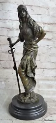 Buy Persian Female Warrior Signed By Chiparus Bronze Statue Hot Cast Figurine Figure • 167.23£