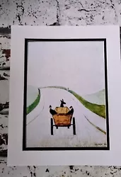 Buy Ls Lowry  The Cart  Mounted Print.10 X 8 Inch.Outer Frame Ready  • 6.98£