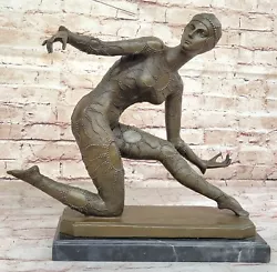 Buy Art Deco Demetre Chiparus Bronze Chryselephantine Female Dancer Titled Kamoma • 279.04£