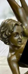 Buy Bronze Erotic Sculpture Nude Art Sex Statue Signed Deco Figurine Figure Deal • 235.92£