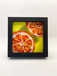 Buy Fruit Original Oil Painting-Tangerine Orange Citrus  Bright Art FRAMED Sale • 50£