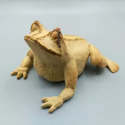 Buy Sculpture Ornament Animal Art Ceramic Statue Of Friendly Toad Carved Clay • 48£