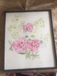 Buy Original Watercolour Floral Pink Poppies Painting • 15£