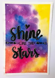Buy LOW P&P Original Watercolour Painting Positive Quote Typography Lettering6” X 4” • 2.99£