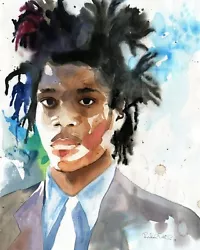 Buy Giclee Print Basquiat Art Painting Artist African American Black Portrait Man  • 33.15£