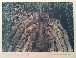 Buy Wood Engraving Original THE IGNORANT SEES NOTHING By Robert Schanzenbacher • 12.87£