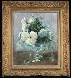 Buy Lucien Cahen Michel (1888-1979) Large Signed French Impressionist Oil - Flowers  • 126£