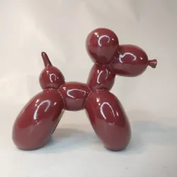 Buy Jeff Koons Miniature Balloon Dog Paperweight Color Maroon • 52.24£