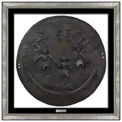 Buy Allan Houser Southwest Dance Shield Bronze Wall Relief Sculpture Signed Artwork • 7,634.76£