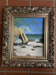 Buy Oil On Board Painting - Rocky Beach Framed* - 14x12 Inches • 11.99£