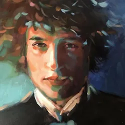 Buy Bob Dylan Oil Painting 20x20 Inches In Size Unframed, Framing Available. • 73.50£
