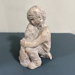 Buy Klara Sever For Austin Productions Child With Dog Sculpture • 21.33£