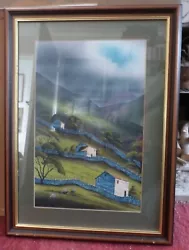 Buy Original Yorkshire Watercolour On Paper Chris Wade Gunnerside, Swaledale • 95£