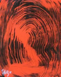 Buy Modernist ABSTRACT CANVAS PAINTING Expressionist MODERN ART SPEAK OF DEVIL FOLTZ • 40.34£