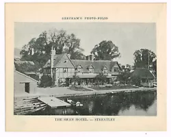 Buy Streatley Swan Hotel River Thames Berkshire Antique Print Picture 1900 BPF#1681 • 2.99£