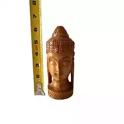 Buy Hand Carved Asian Buddha Statue Figurine Statue Bust Solid Wood Excellent • 37.21£