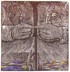Buy Wood Engraving Original IN THE SCHLARAFFENLAND NO ONE IS RESPONSIBLE IF NEEDED • 12.87£