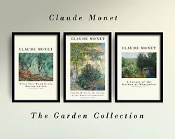 Buy The Garden Collection - Set Of 3 Claude Monet Paintings - Art Print Montgeron • 19£