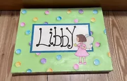 Buy Handpainted Canvas Personalised Name 'Libby' Wall Art Fairy Picture -*Read Info* • 9.99£