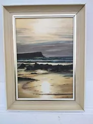 Buy Irish Oil Painting - Sunset At Fair Head Co. Antrim Ulster - Victor McCabe • 19.99£