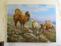 Buy Camels Large Oil Canvas Original Painting Russian Signed Academy Artist Nemakin • 14,155.22£