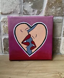 Buy Lesbian LGBT  Gay Pride Painting Art Girlfriend Gift Unique Handmade Pop Art • 14.99£