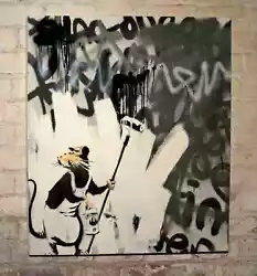 Buy Banksy Rat Painting Wall A4 10x8 Photo Print Poster • 8.99£